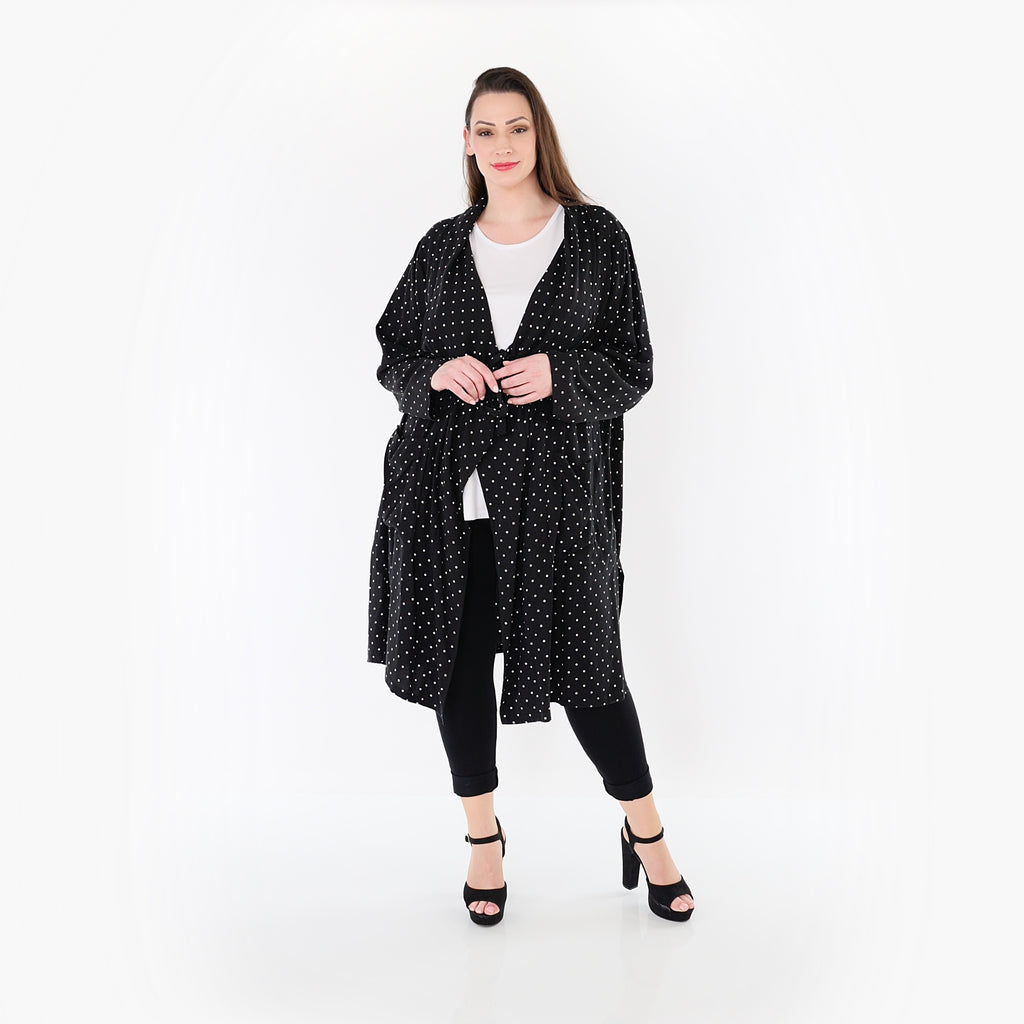 AKH Premium 7188 Cardigan, Schwarz-Weiß