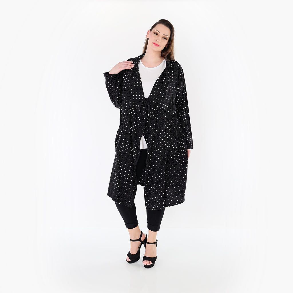 AKH Premium 7188 Cardigan, Schwarz-Weiß