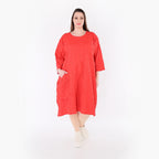 AKH Premium Kleid 7016 Crushed, Rot