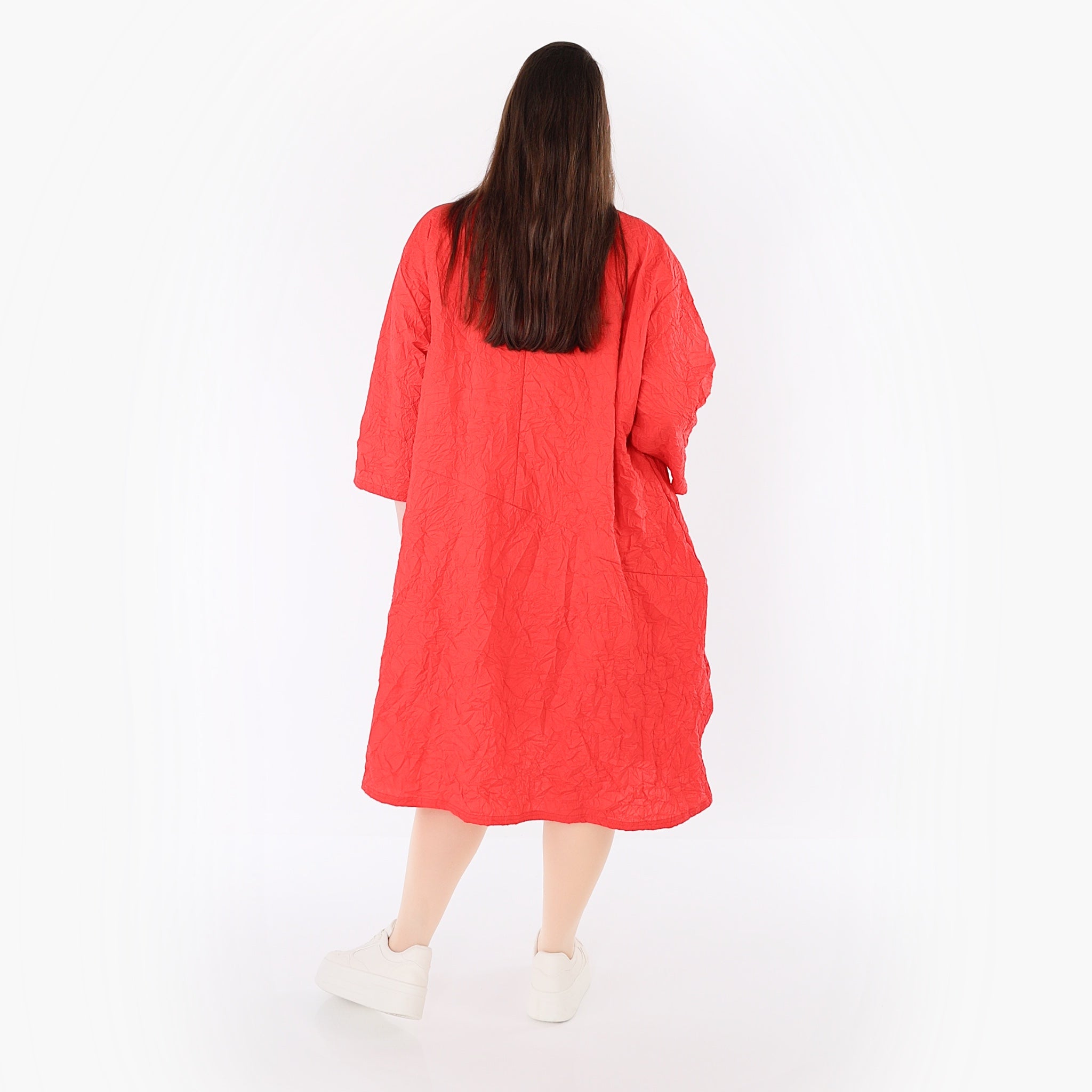 AKH Premium Kleid 7016 Crushed, Rot