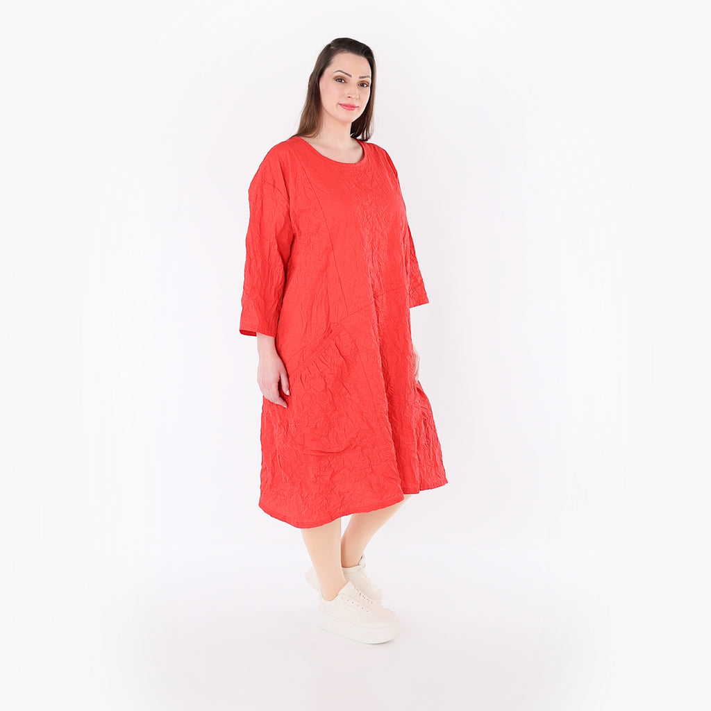 AKH Premium Kleid 7016 Crushed, Rot
