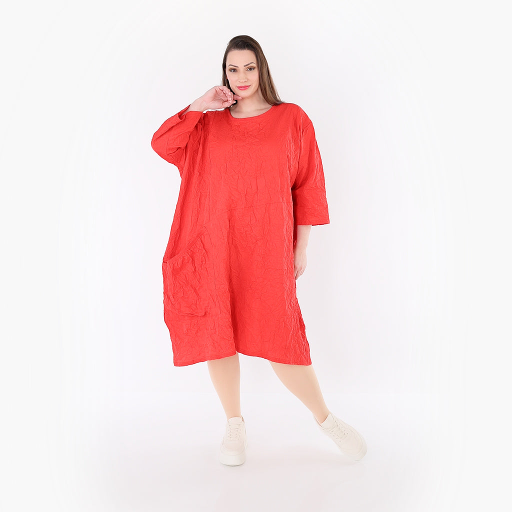 AKH Premium Kleid 7016 Crushed, Rot
