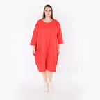 AKH Premium Kleid 7016 Crushed, Rot
