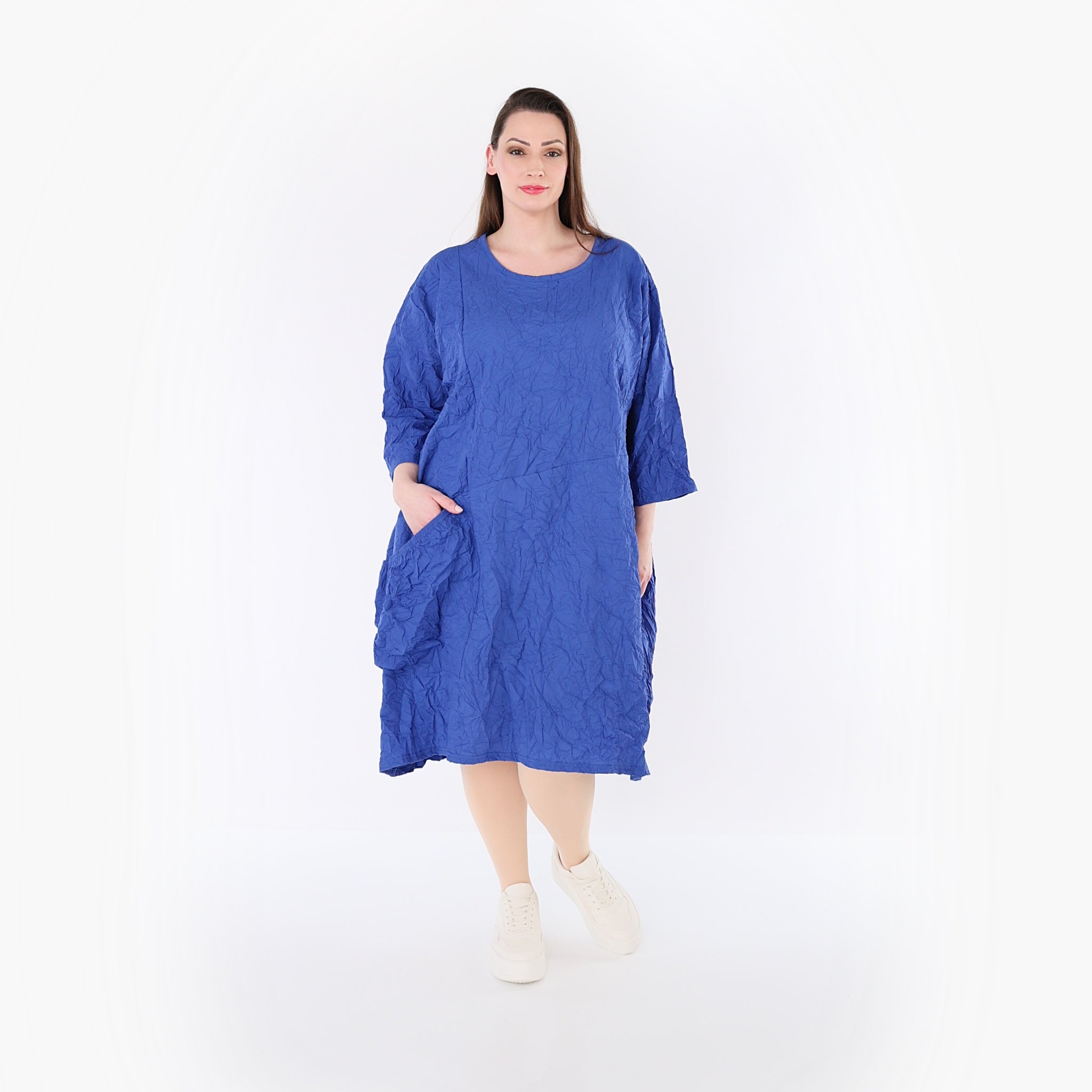AKH Premium Kleid 7016 Crushed, Royalblau