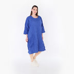 AKH Premium Kleid 7016 Crushed, Royalblau