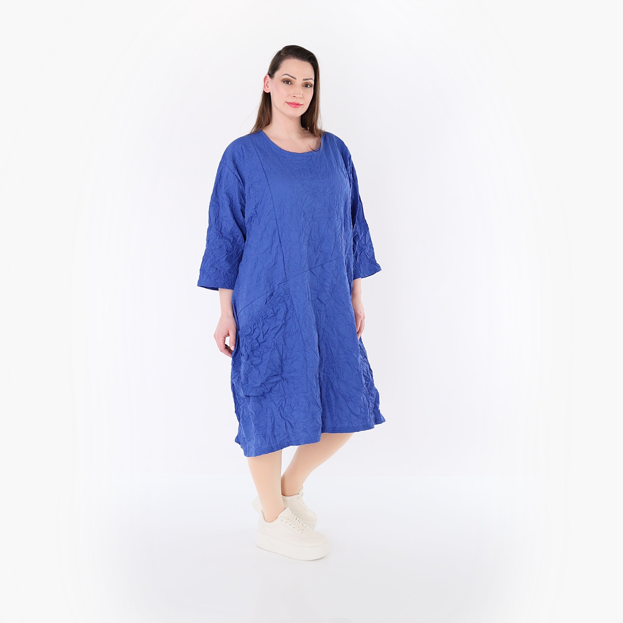 AKH Premium Kleid 7016 Crushed, Royalblau