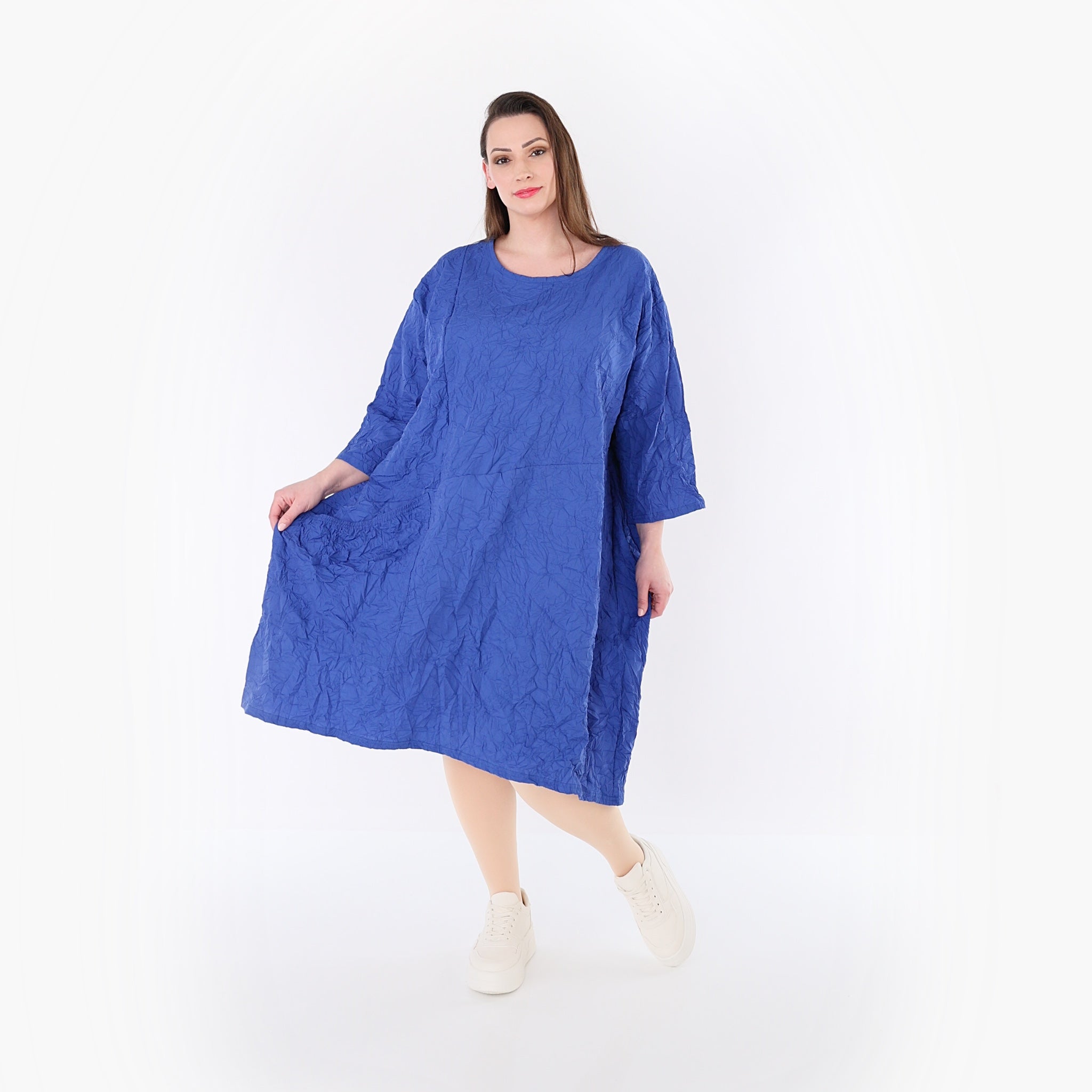 AKH Premium Kleid 7016 Crushed, Royalblau