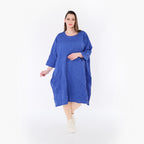 AKH Premium Kleid 7016 Crushed, Royalblau