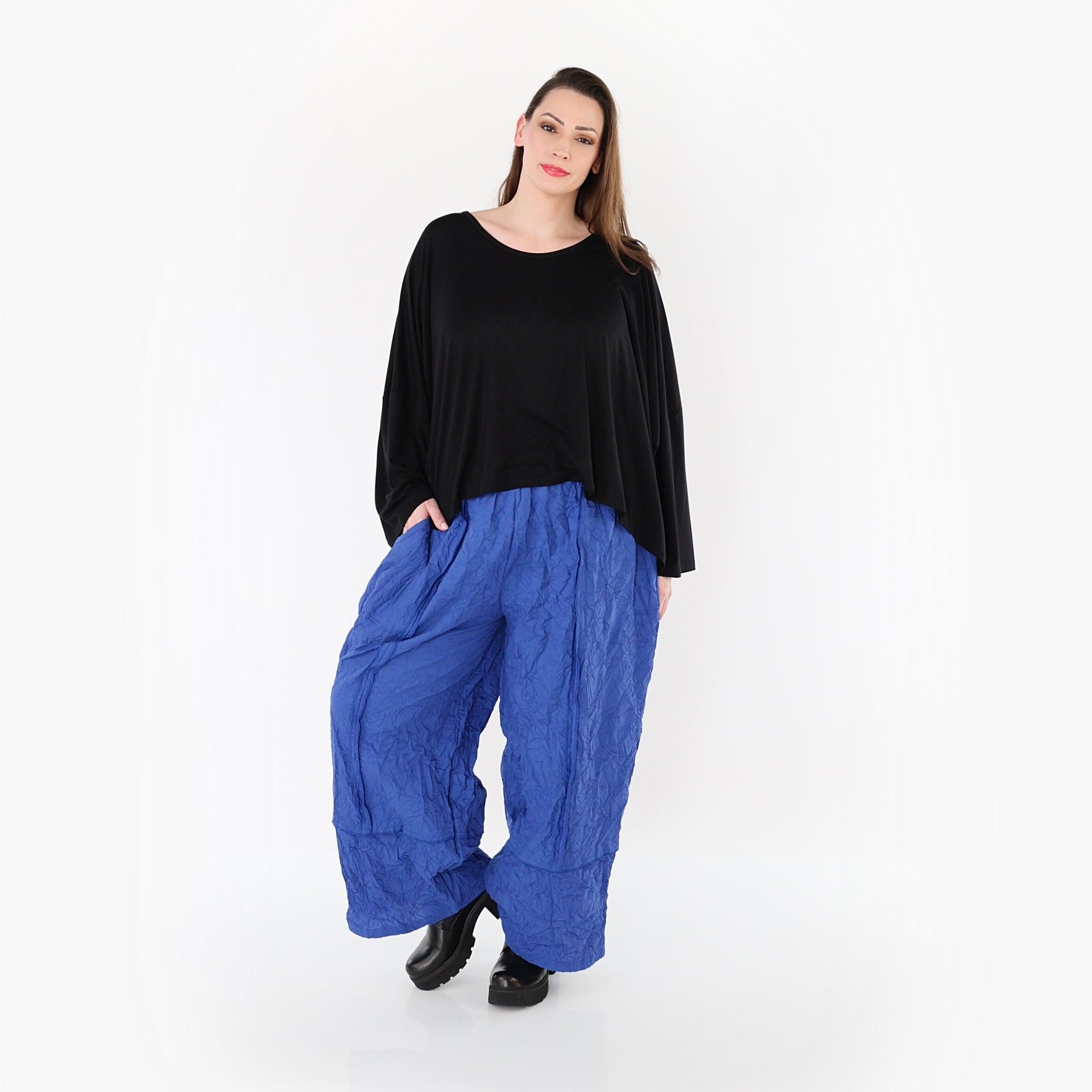 AKH Premium Hose 7189 Crushed, Royalblau