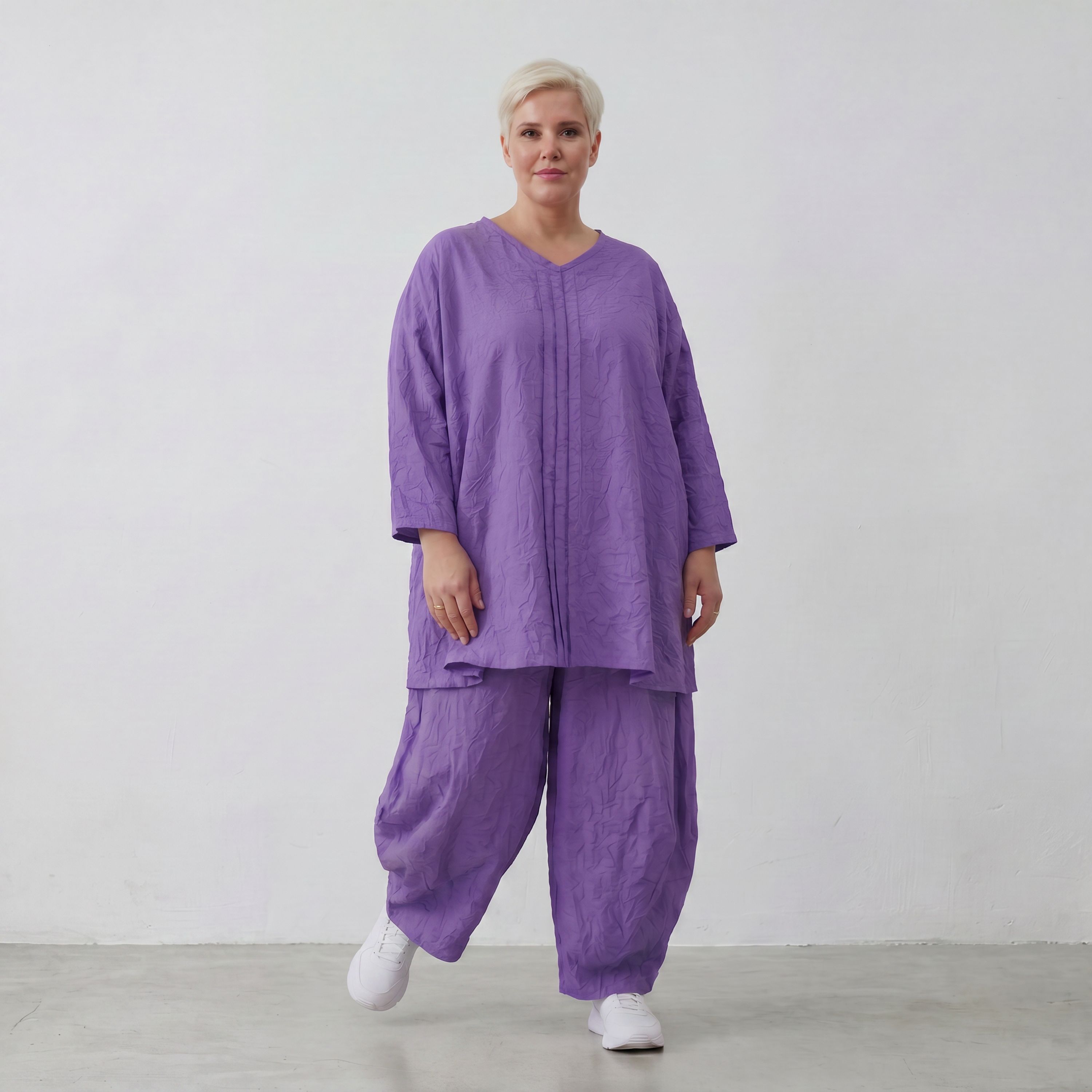 AKH Premium Shirt 7069 Crushed, Lila