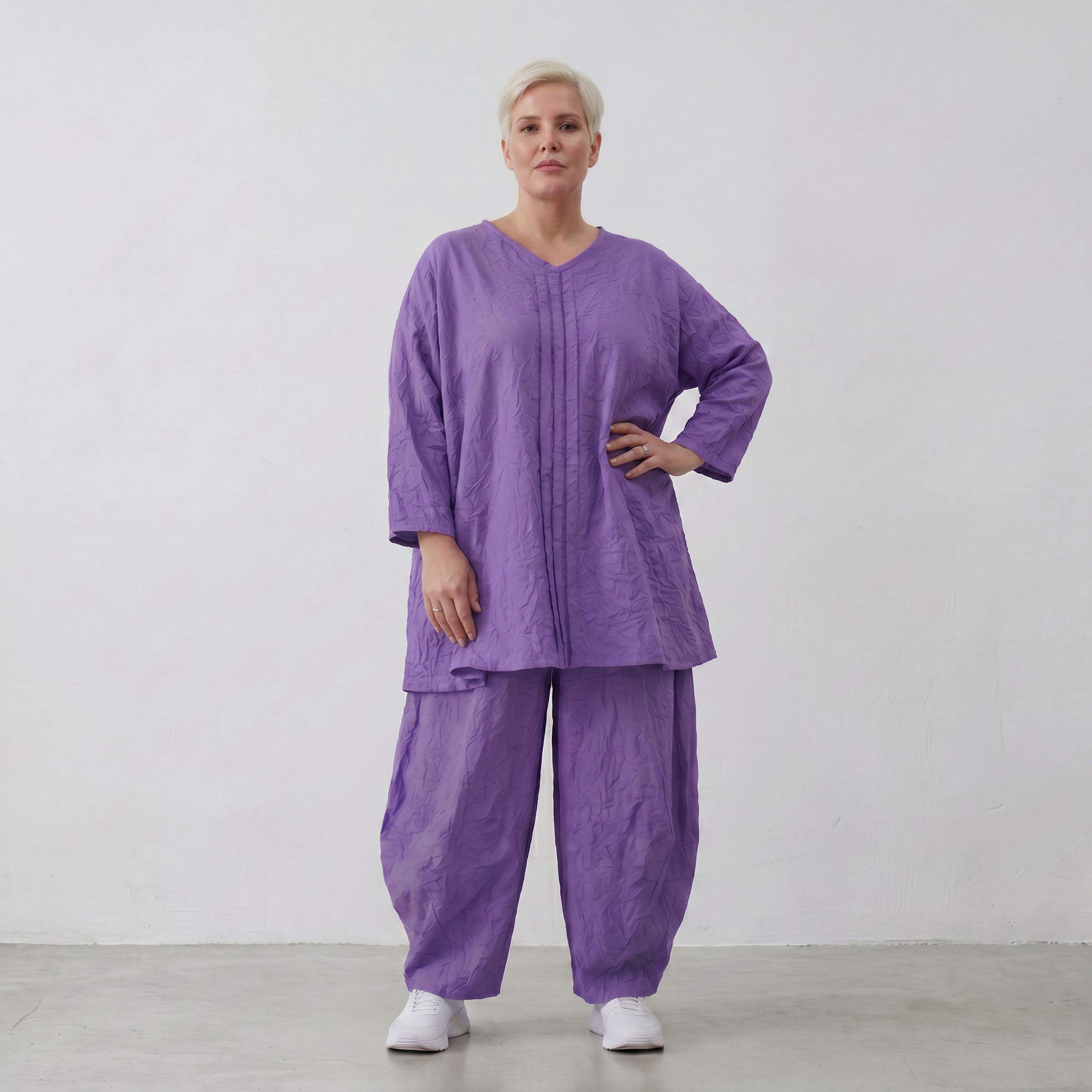 AKH Premium Shirt 7069 Crushed, Lila