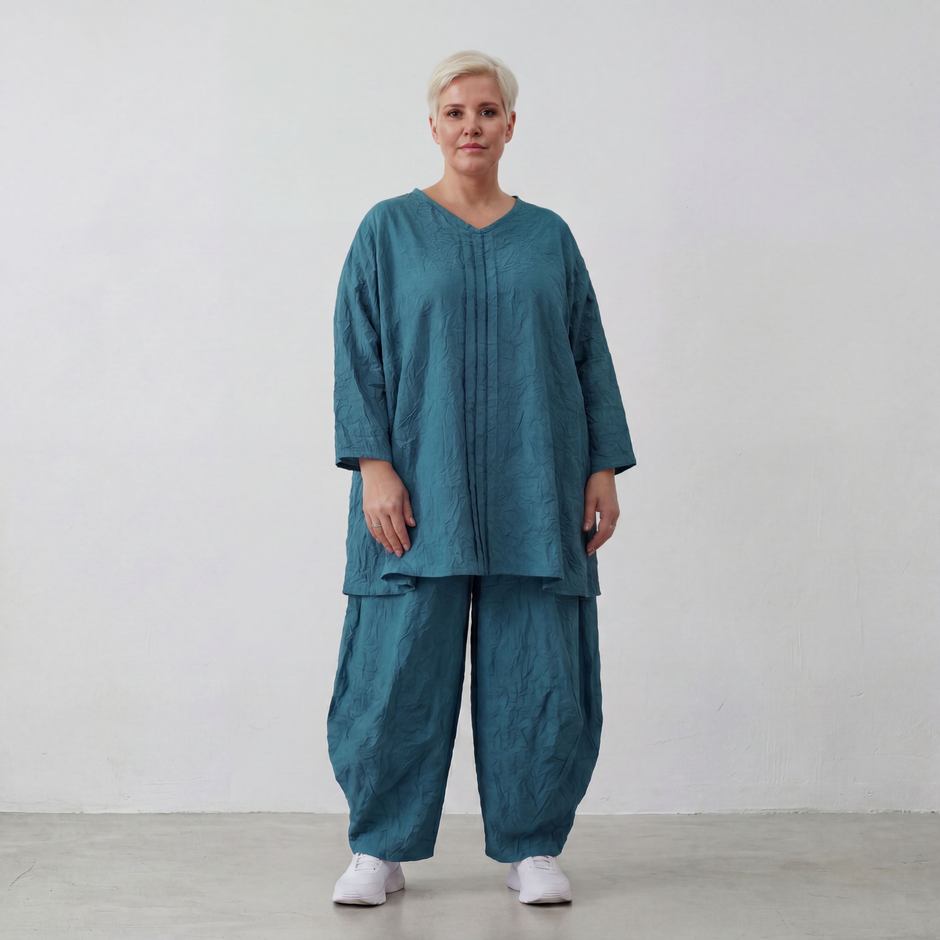 AKH Premium Shirt 7069 Crushed, Tannengrün