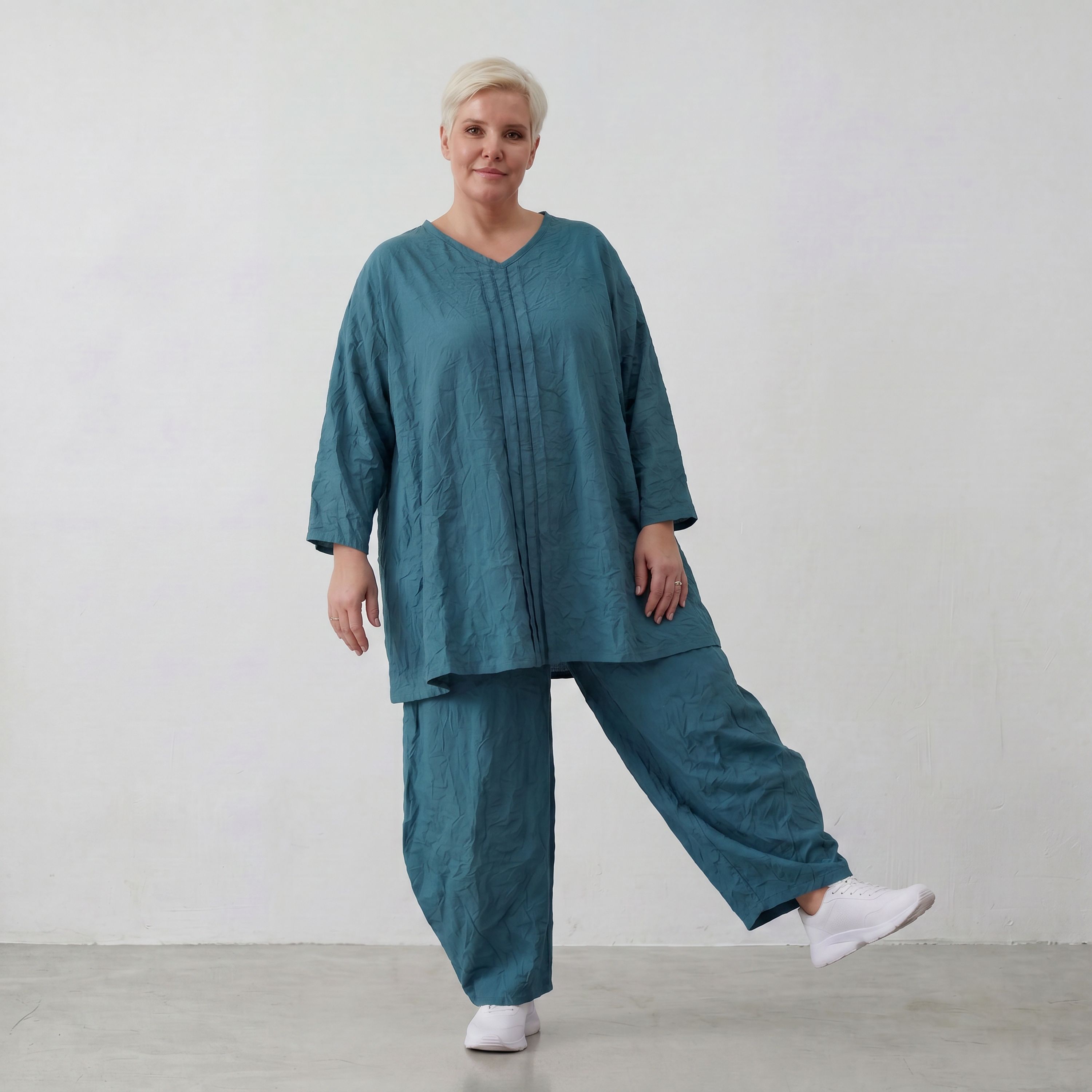 AKH Premium Shirt 7069 Crushed, Tannengrün