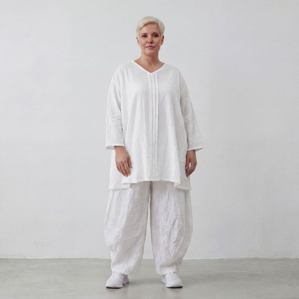 AKH Premium Shirt 7069 Crushed, Weiß