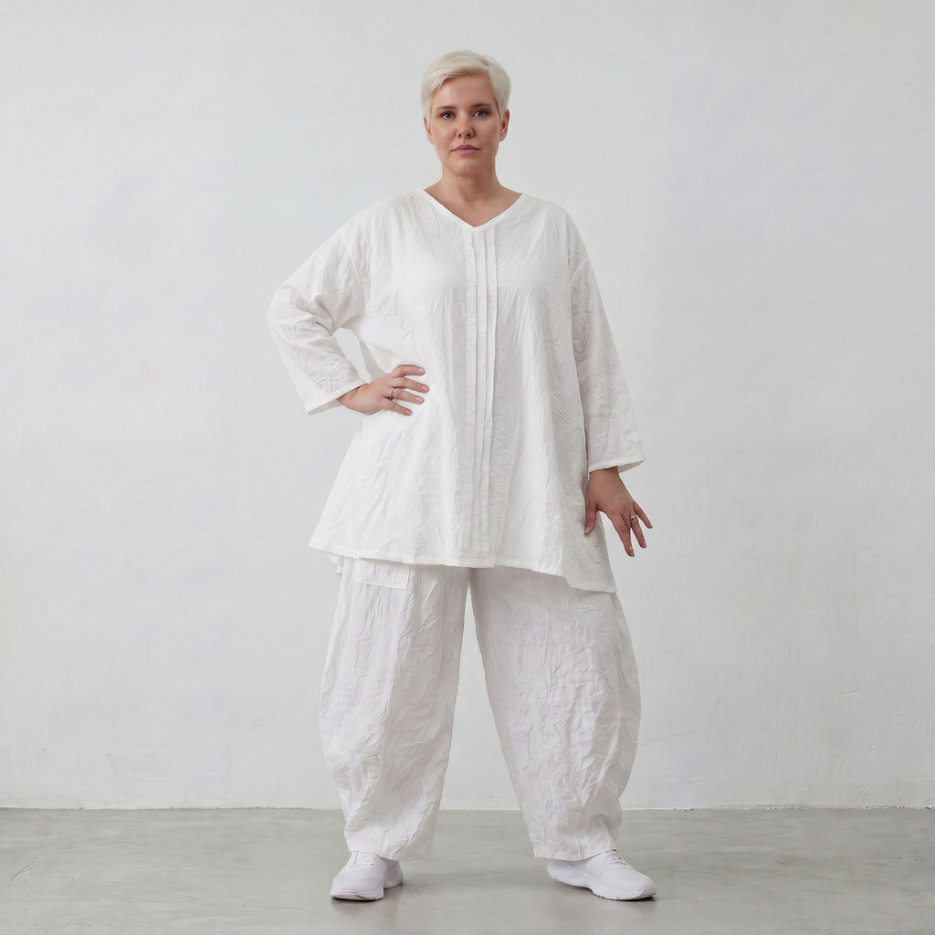 AKH Premium Shirt 7069 Crushed, Weiß