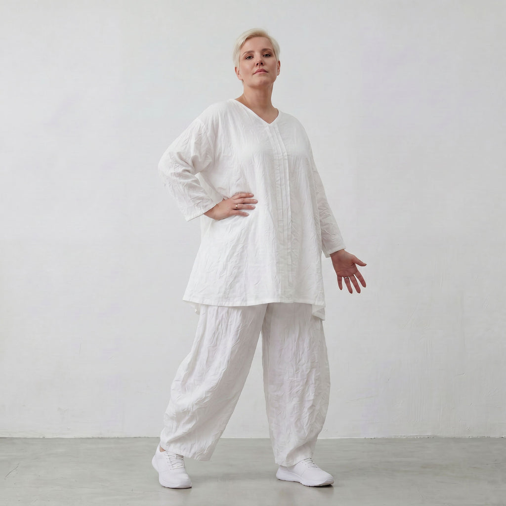 AKH Premium Shirt 7069 Crushed, Weiß