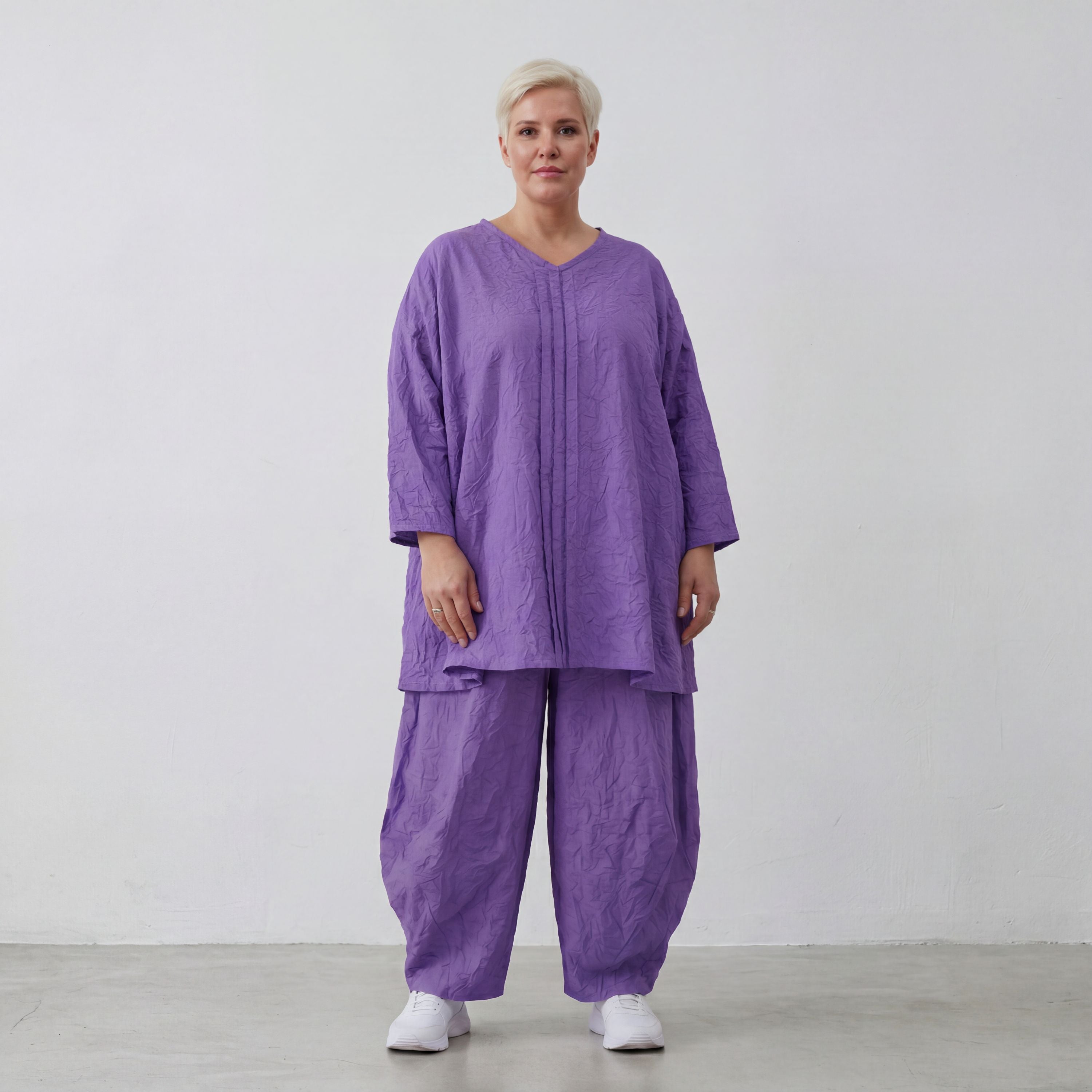 AKH Premium Hose 8069 Crushed, Lila