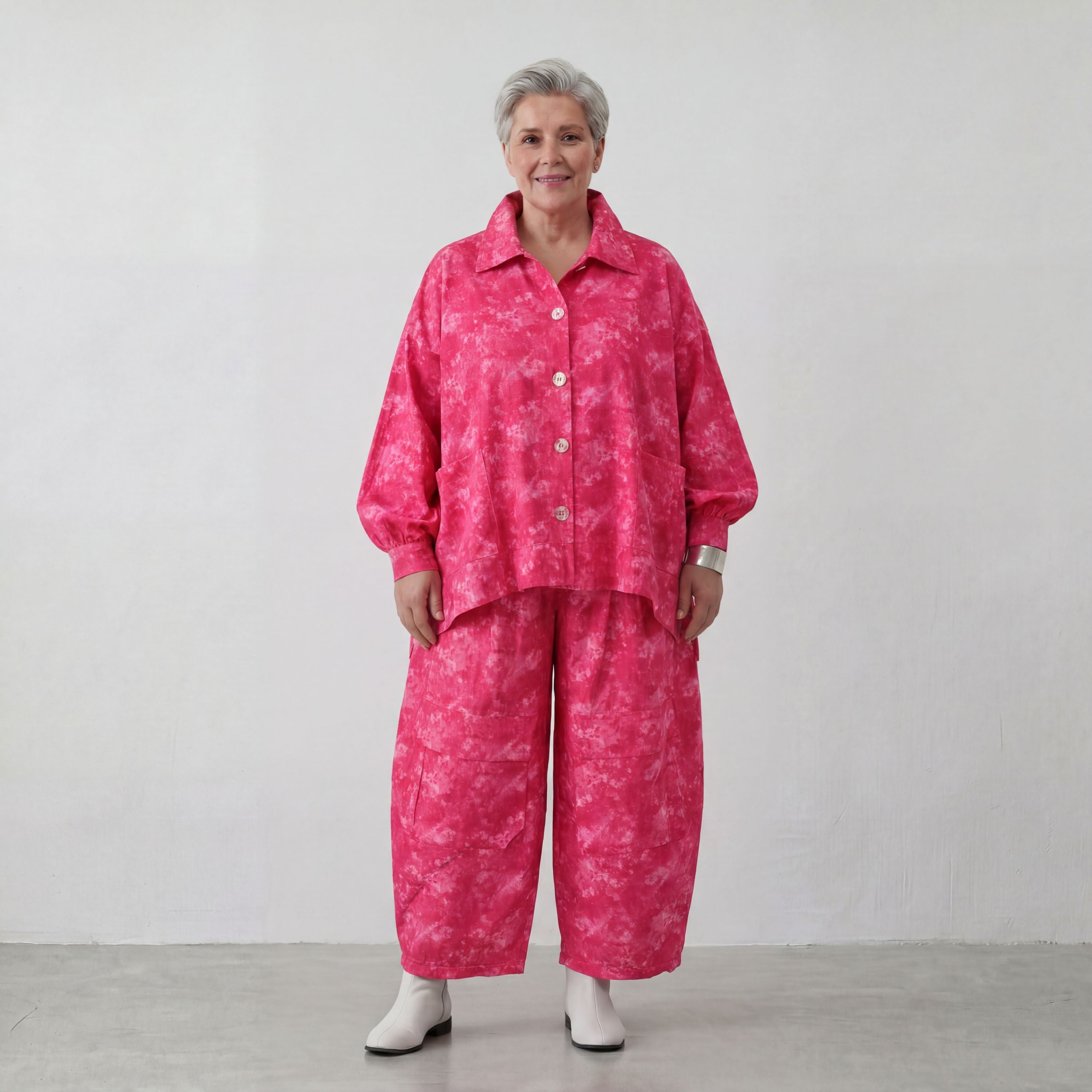 AKH Premium Hose 7208 Fabiella, Fuchsia