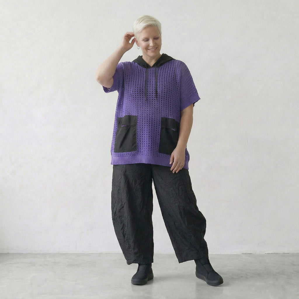 AKH Premium Shirt 2612 Cirella, Violett-Schwarz