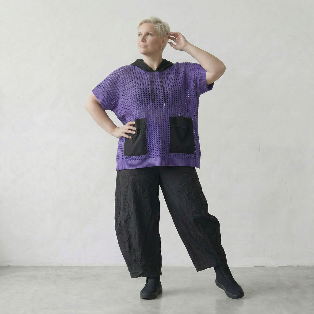 AKH Premium Shirt 2612 Cirella, Violett-Schwarz