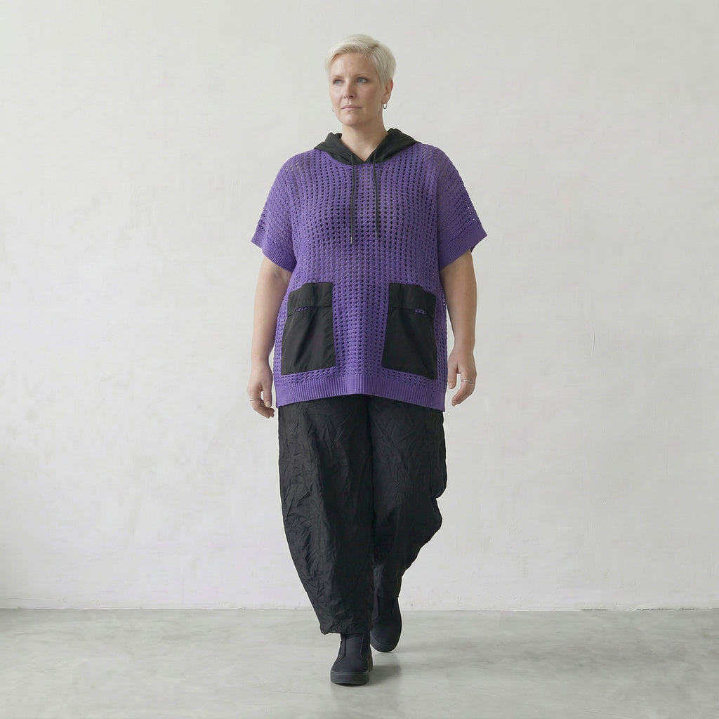 AKH Premium Shirt 2612 Cirella, Violett-Schwarz