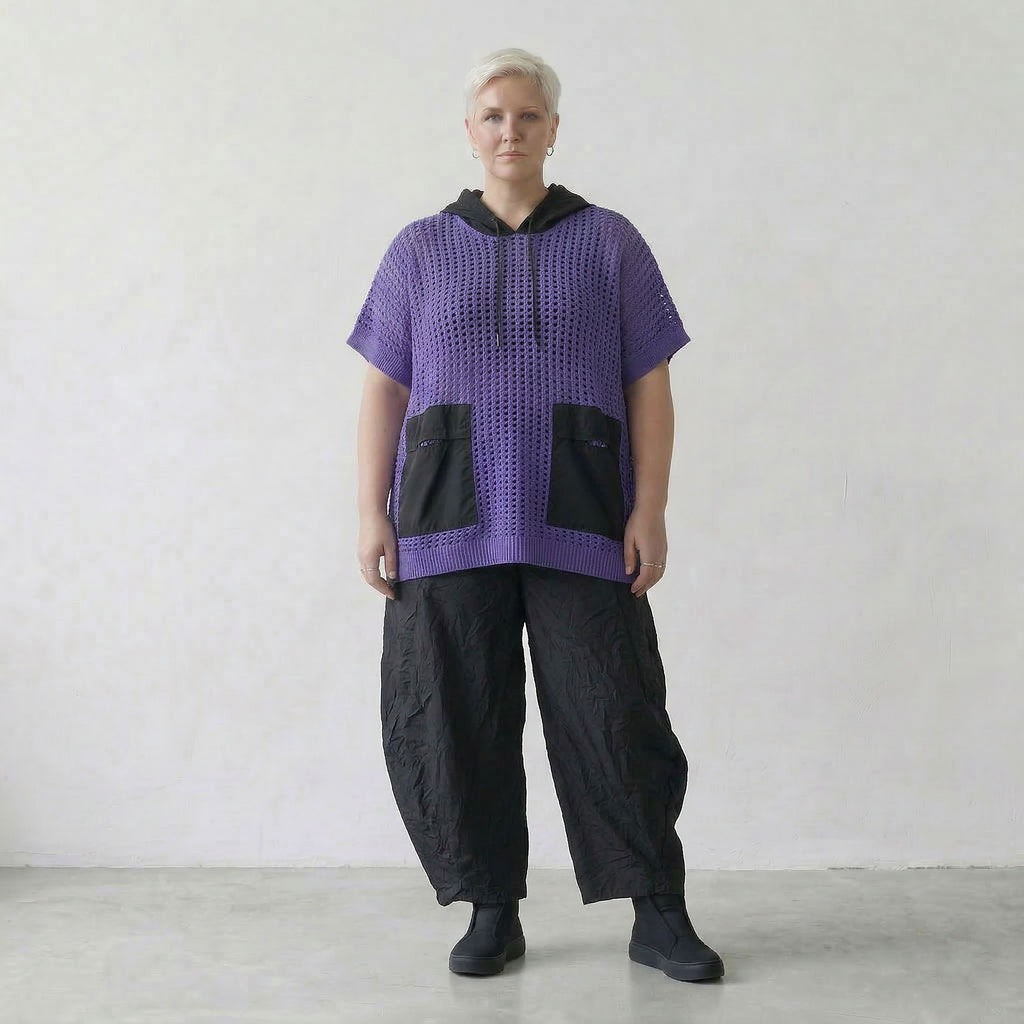 AKH Premium Shirt 2612 Cirella, Violett-Schwarz