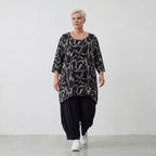 AKH Premium Shirt 593 Rythm, Schwarz-Weiß