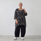 AKH Premium Shirt 593 Rythm, Schwarz-Weiß