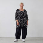 AKH Premium Shirt 593 Rythm, Schwarz-Weiß