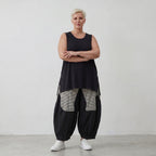 Luftige Ballon-Hose im Baggy Style aus Crinkle-Stoff