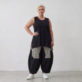 Luftige Ballon-Hose im Baggy Style aus Crinkle-Stoff