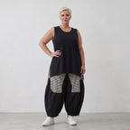 Luftige Ballon-Hose im Baggy Style aus Crinkle-Stoff