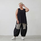 Luftige Ballon-Hose im Baggy Style aus Crinkle-Stoff