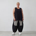 Luftige Ballon-Hose im Baggy Style aus Crinkle-Stoff