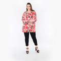 Papita Shirt 7042, Weiß-Rot-Schwarz