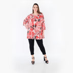 Papita Shirt 7042, Weiß-Rot-Schwarz
