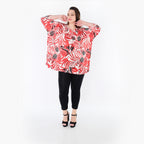 Papita Shirt 7042, Weiß-Rot-Schwarz