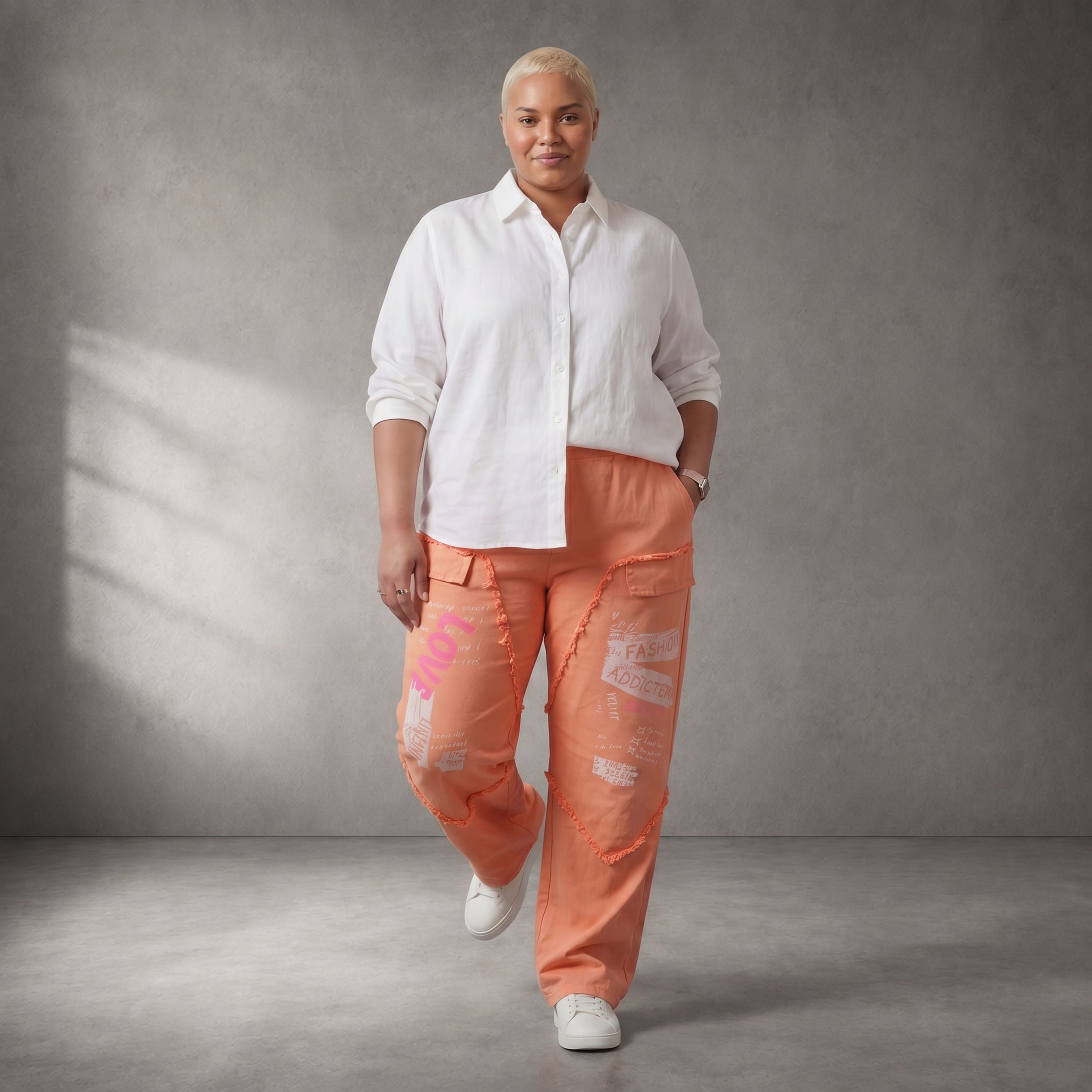 Funky Diva · Trousers · PantsDiva · L6372 · OrangePrint