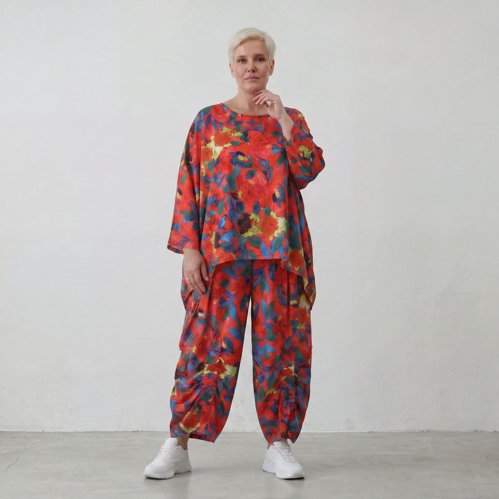 AKH Fashion · Shirt · Rayonia · 6680 · RedPoppy
