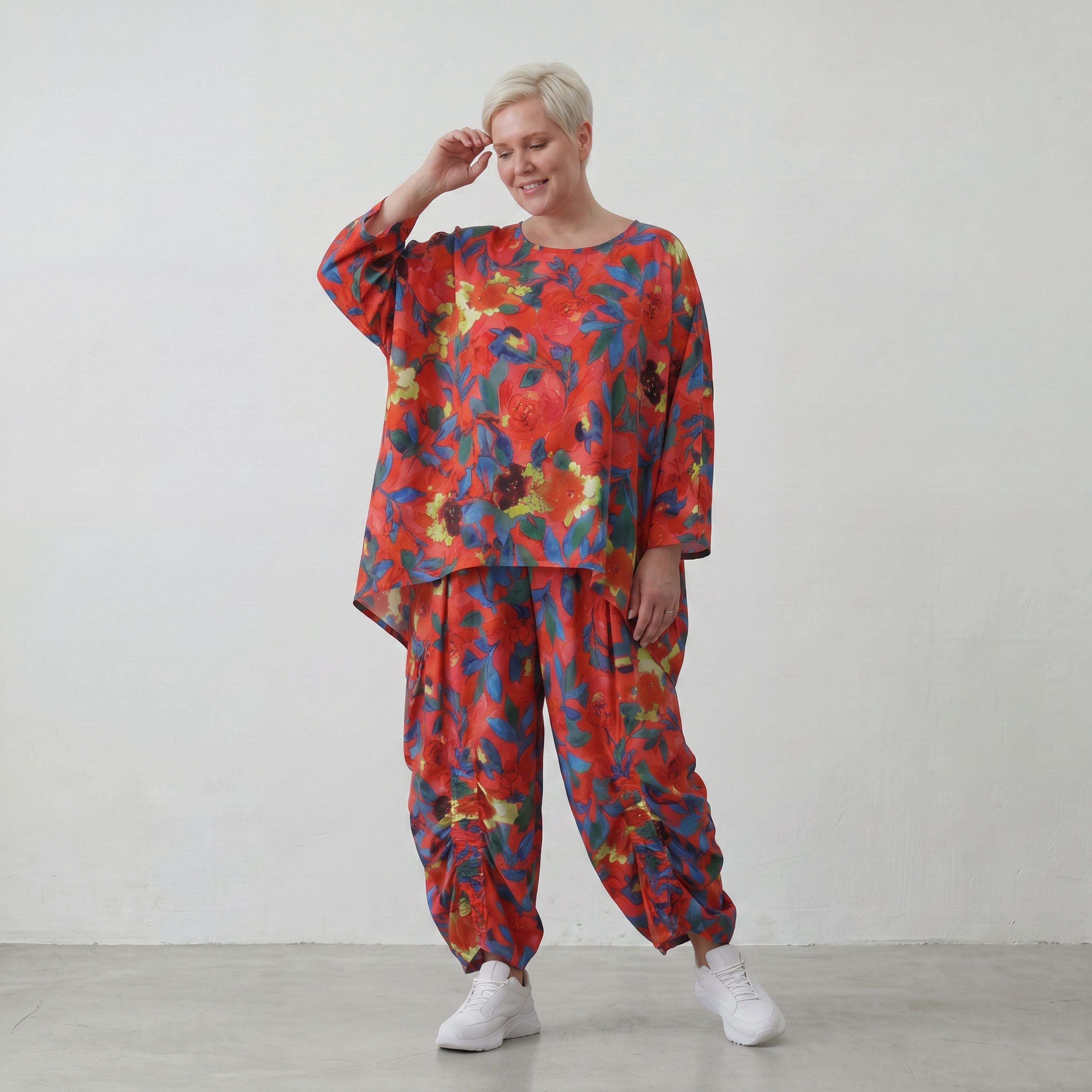 AKH Fashion · Shirt · Rayonia · 6680 · RedPoppy