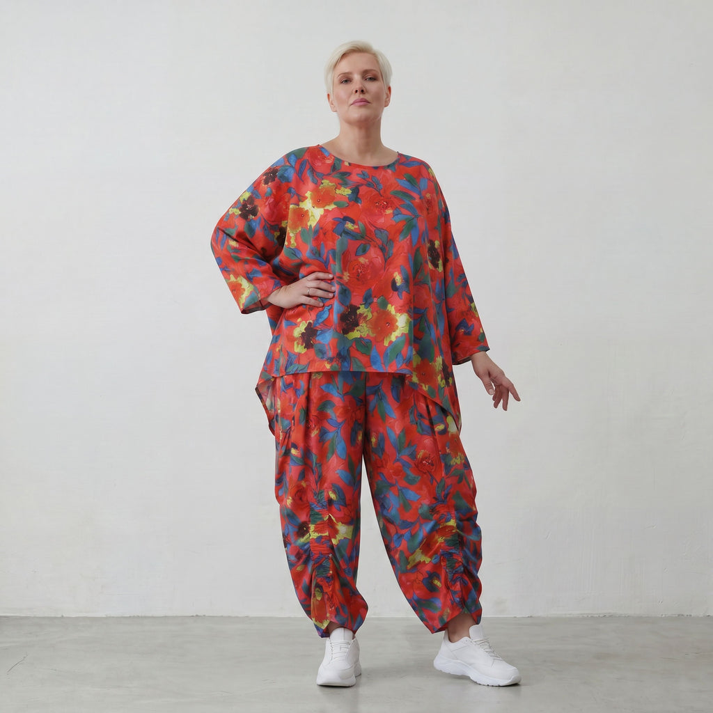 AKH Fashion · Shirt · Rayonia · 6680 · RedPoppy