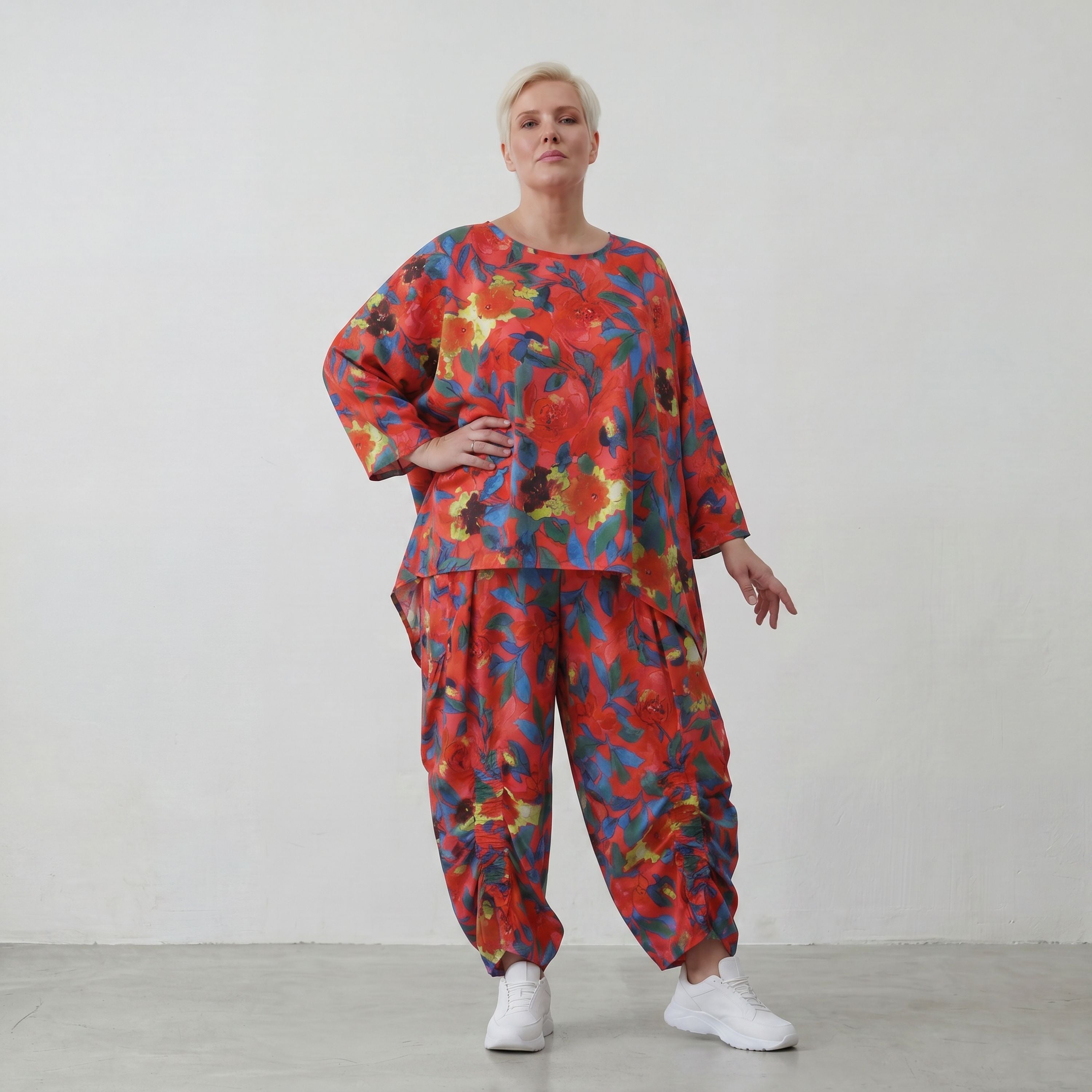 AKH Fashion · Shirt · Rayonia · 6680 · RedPoppy
