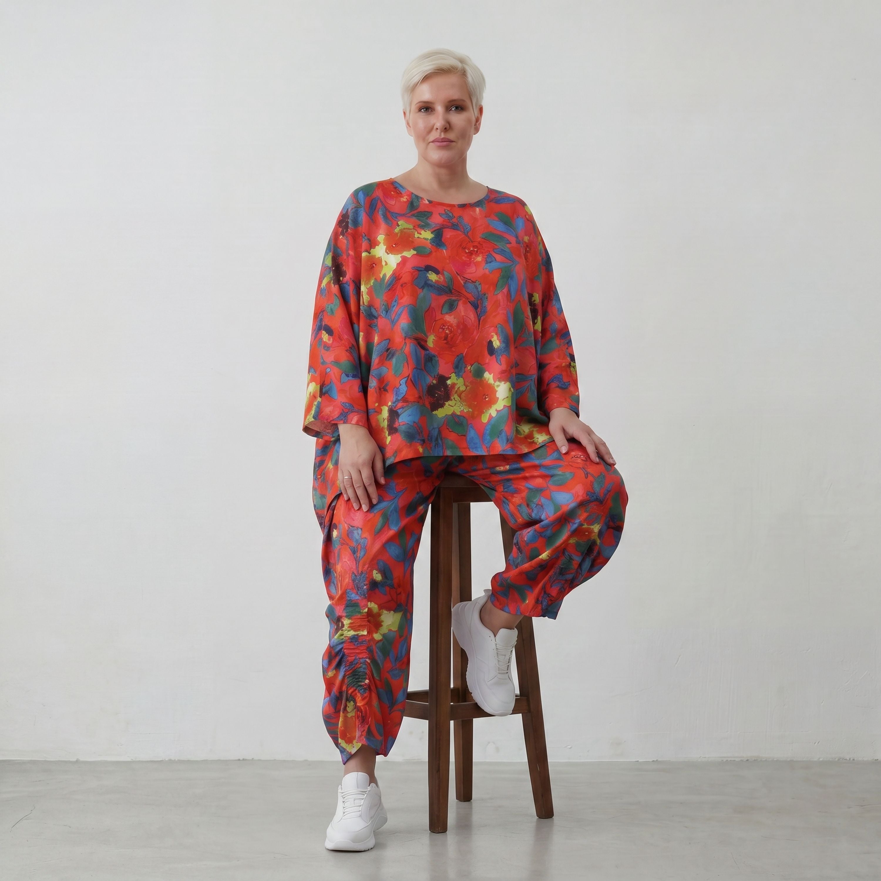 AKH Fashion · Shirt · Rayonia · 6680 · RedPoppy