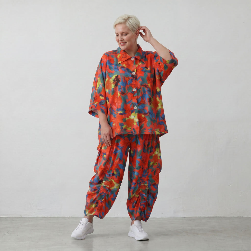 AKH Fashion · Bluse · Rayonia · 7092 · RedPoppy