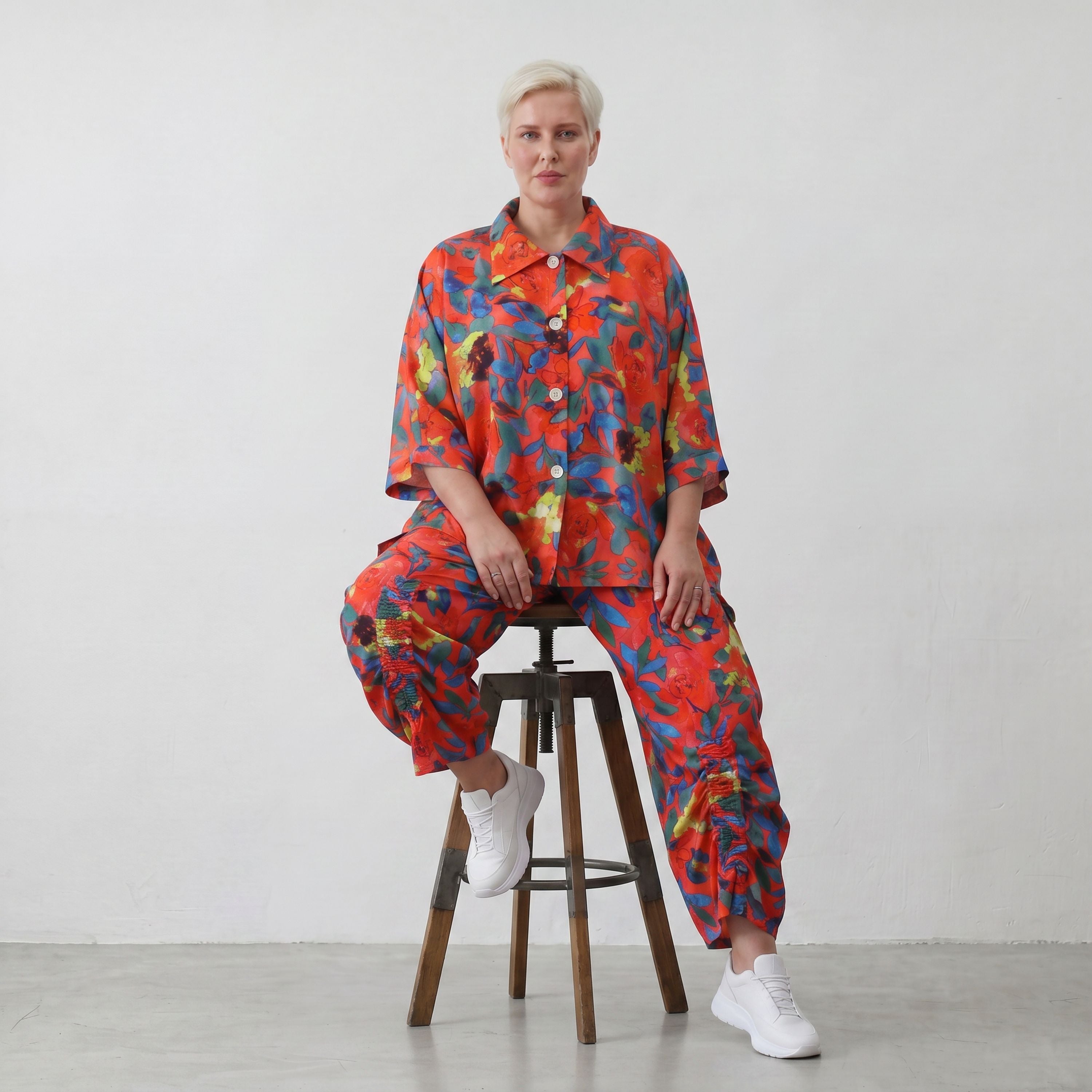 AKH Fashion · Bluse · Rayonia · 7092 · RedPoppy