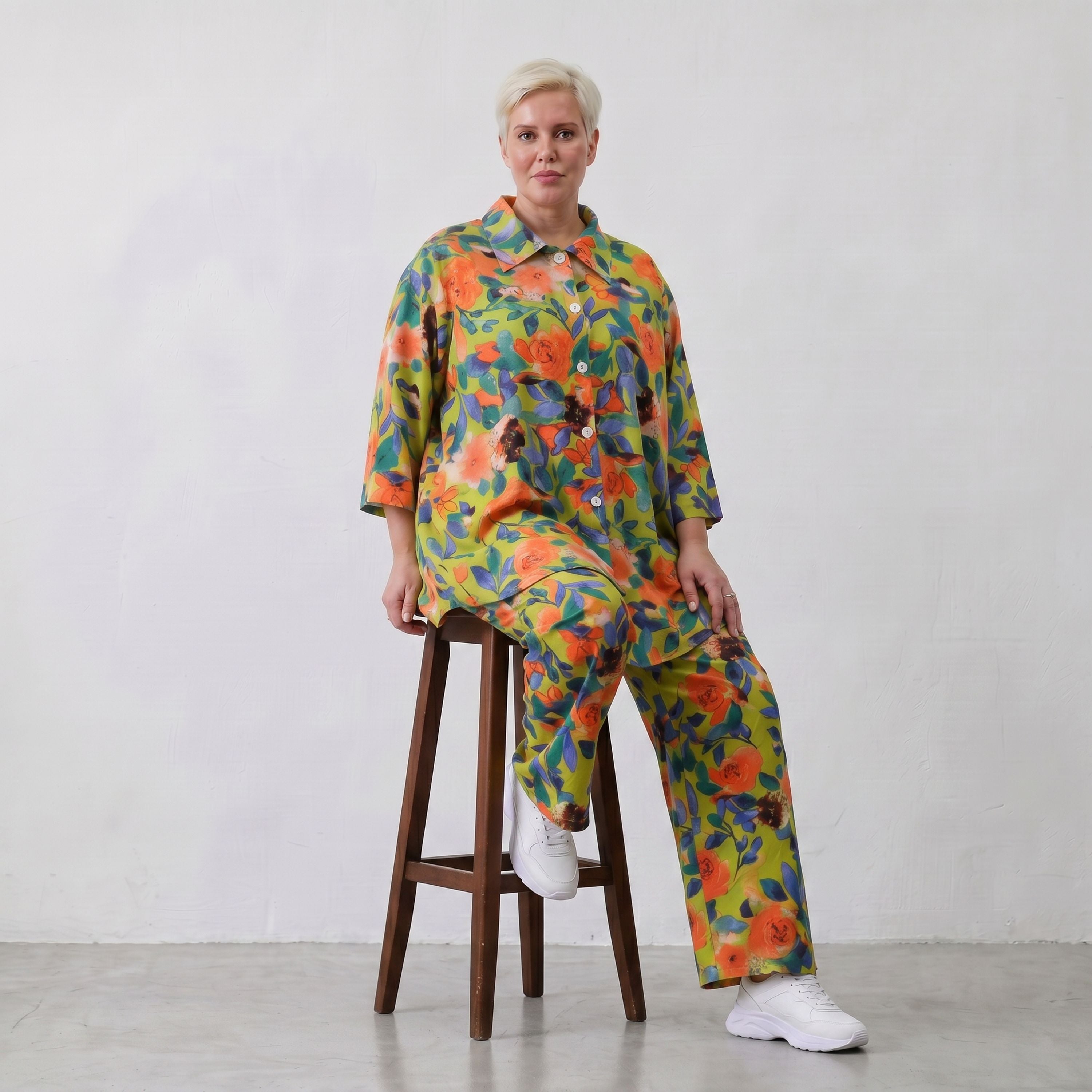AKH Fashion · Hose · Rayonia · 7162 · GreenOasis