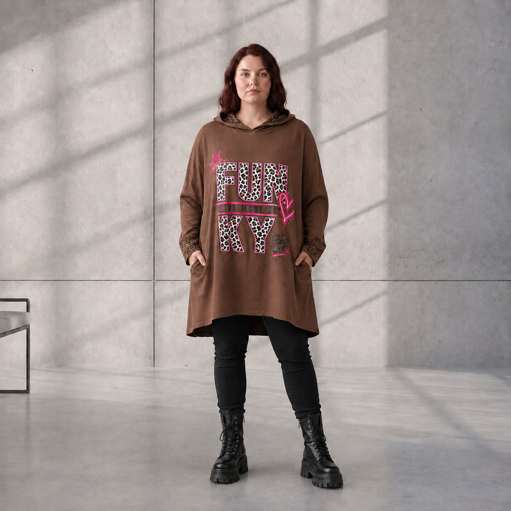 Funky Diva · Hoodie · RiskyDiva · KD533 · OldBrown