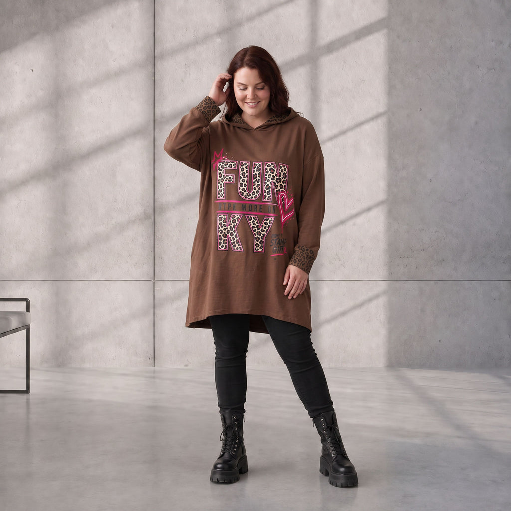 Funky Diva · Hoodie · RiskyDiva · KD533 · OldBrown