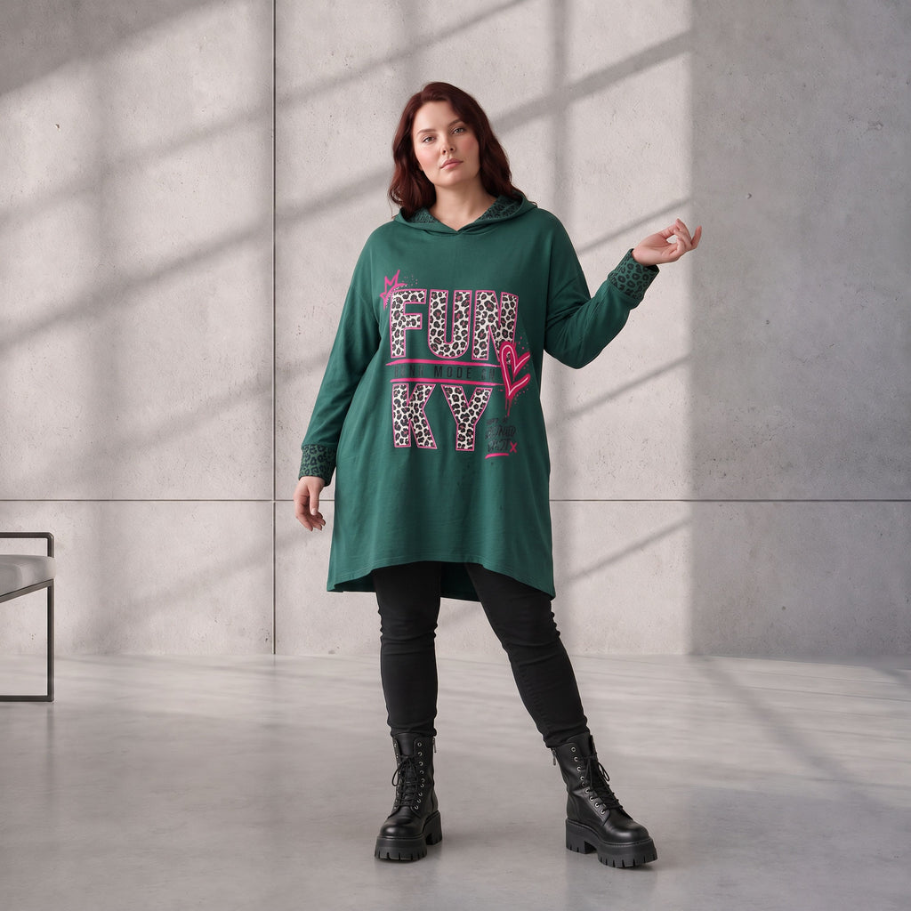 Funky Diva · Hoodie · RiskyDiva · KD533 · OldGreen