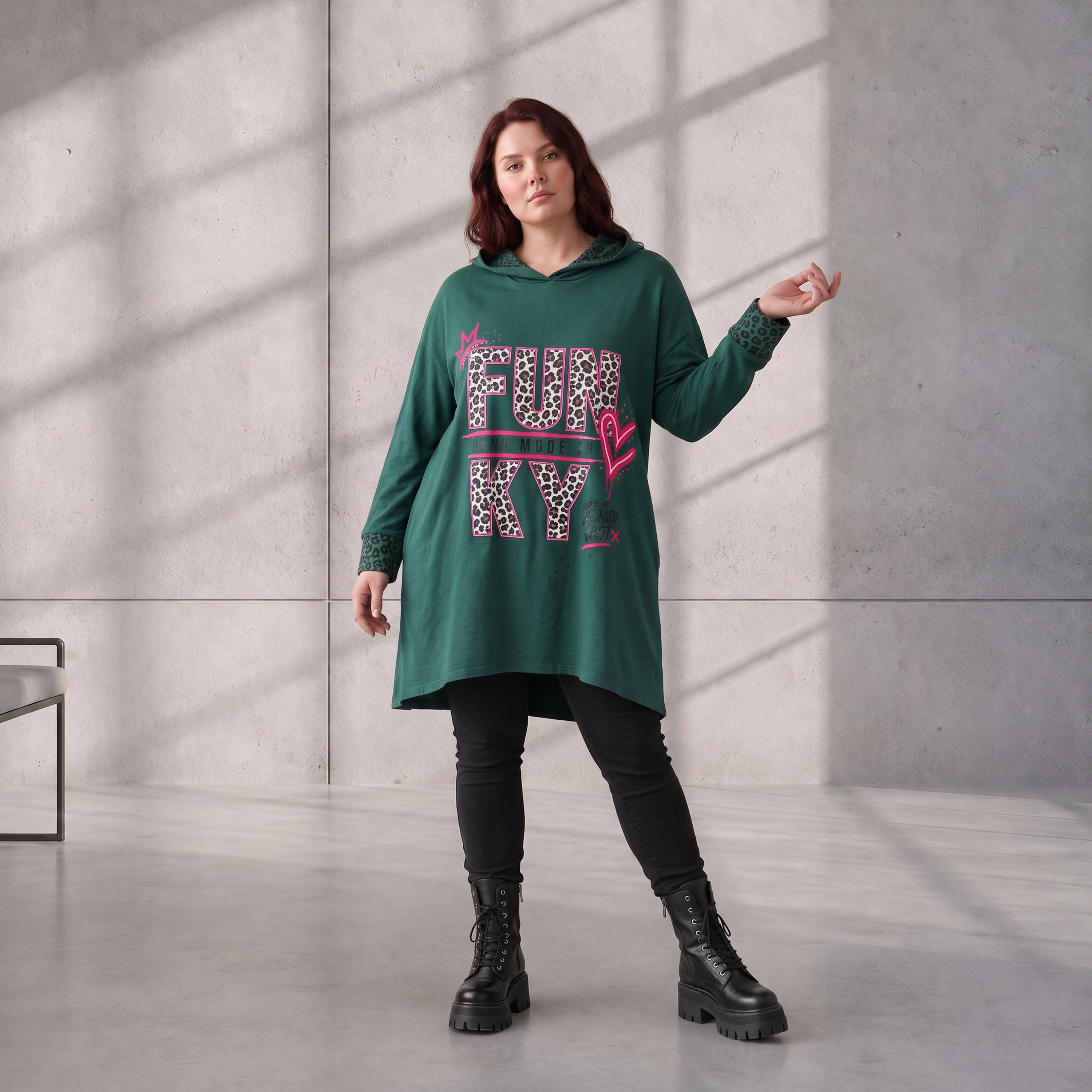Funky Diva · Hoodie · RiskyDiva · KD533 · OldGreen